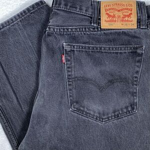 Levi's 505 Men's‎ Faded Black 38x34 Denim Jeans Straight Leg